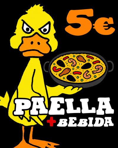 ALMUERZO DIVING DUCKS: Paella + Bebida